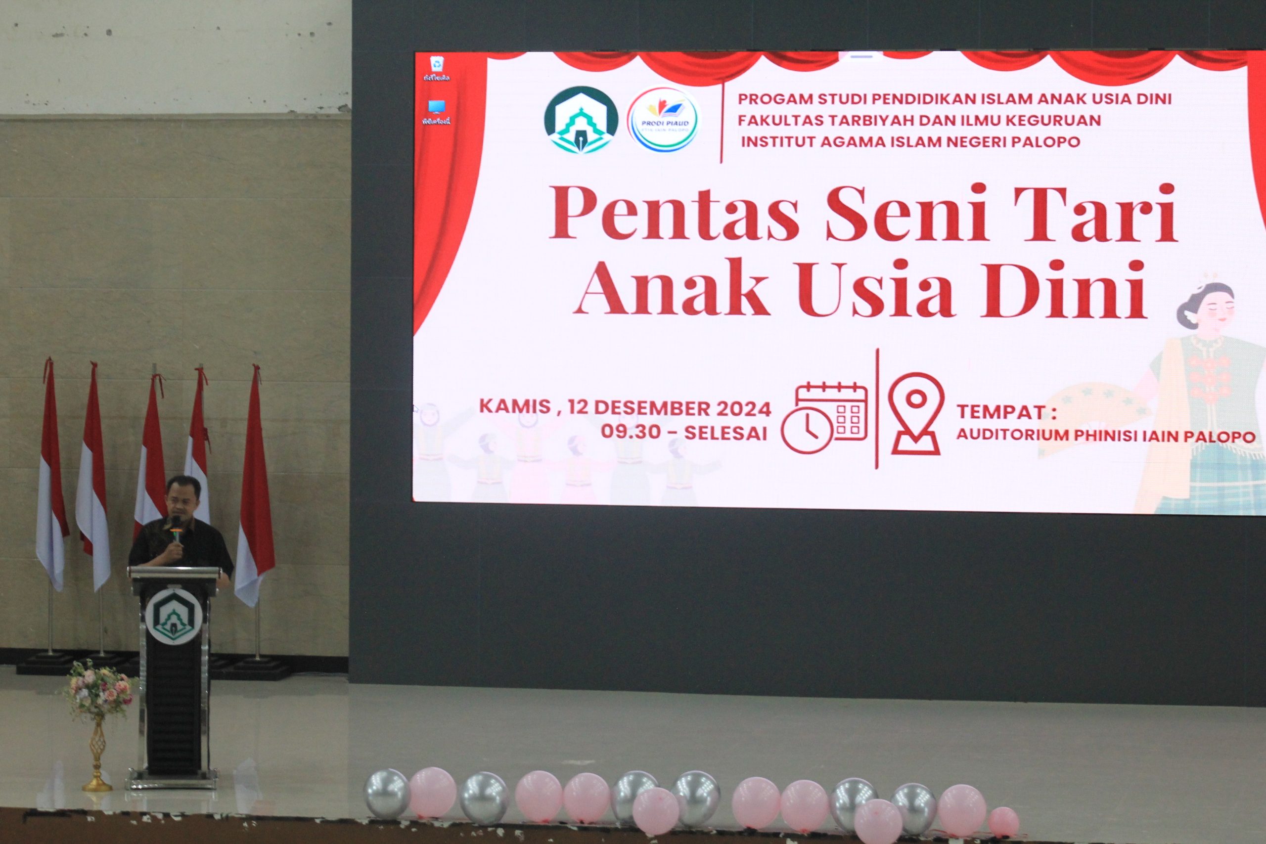 Pentas Seni Tari Anak Usia Dini: Implementasi Asistensi Mengajar Mahasiswa PIAUD FTIK IAIN Palopo